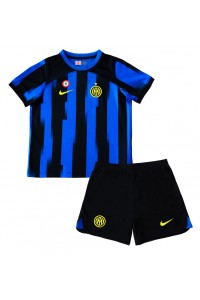 Inter Milan Babytruitje Thuis tenue Kind 2023-24 Korte Mouw (+ Korte broeken)